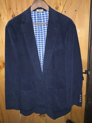 Chaqueta Abrigo Deportivo Brooks Brothers Azul Marino Oscuro Pana Fina 346 42S Su Foto 1 de 4