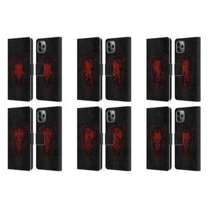 OFFICIAL CHRISTOS KARAPANOS SHIELD LEATHER BOOK CASE FOR APPLE iPHONE PHONES - Picture 1 of 12