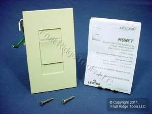 Leviton Ivory Monet Slide Ceiling Fan Speed Control 120V 7.5A MNF07-1LI - Picture 1 of 5