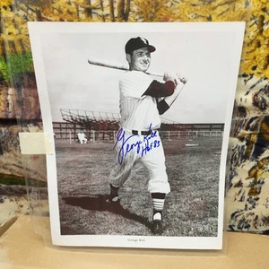 2 Autographed 8x10 George Kell - Picture 1 of 6
