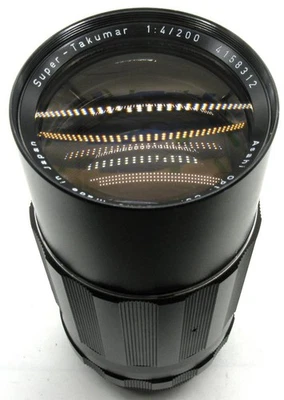 Pentax Asahi Super-Takumar 200mm f/4 Telephoto Lens Super Clear near Mint - Image 1 of 4
