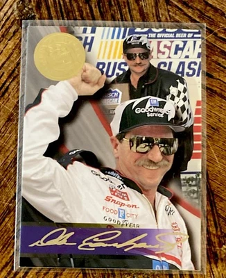 1996 PRESS PASS PREMIUM DALE EARNHARDT SR. CARD - Image 1 of 2