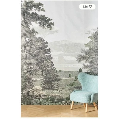 Mural floral pelar y pegar Anthropologie Scenic Pastures Foto 1 de 4