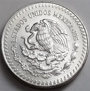 Messico Libertad 1990, 1 oz .999 moneta d'argento fine, Liberta Gordita Plata DATA CHIAVE - Foto 1 di 1
