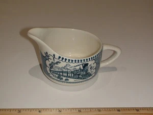 Vintage Currier & Ives The Express Train Creamer / Syrup / Gravy - Picture 1 of 8