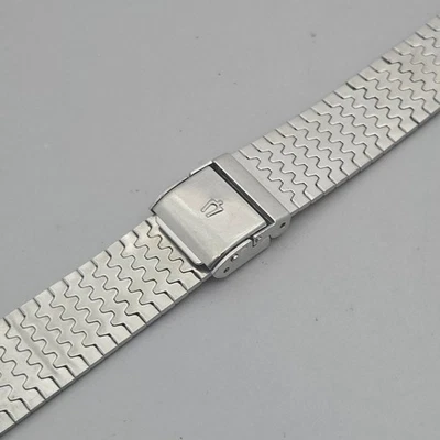 Correa/pulsera de reloj BULOVA VINTAGE acero inoxidable 18 mm años 70 Foto 1 de 4