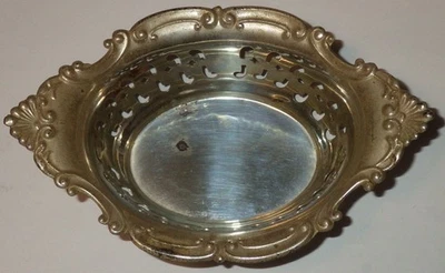 vintage Gorham Sterling Silver Nut Dish 4780 Strasbourg? NO Monogram - Image 1 of 4