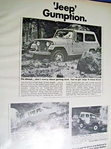 1968 Jeep Jeepster Wagoneer mid-size mag car / truck ad -"Jeep gumption" - Picture 1 of 1