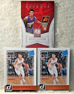 2015-16 Devin Booker Donruss Rated Rookie & Elite Franchise Futures 3 Card Lot - Picture 1 of 2