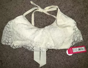 womens NEW NWT BIKINI BRA TOP SWIM SWIMMING WEAR size D/DD NICE! FABRIC OVERLAY - Picture 1 of 2