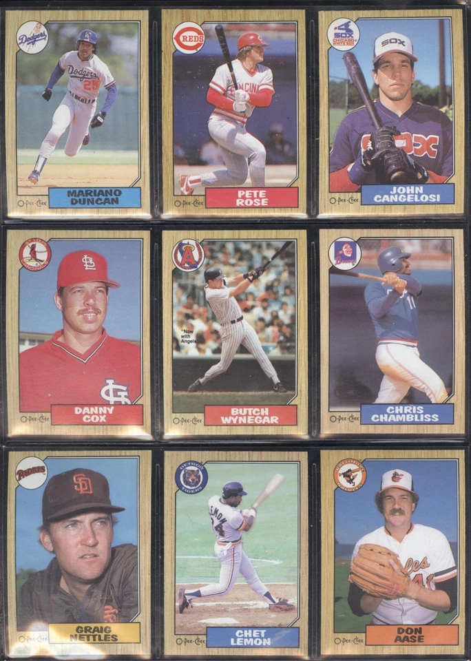 1987 OPC O PEE CHEE TOPPS MLB BASEBALL CARD 199-396 SEE LIST - Image 1 of 1