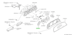 Zählerbaugruppe, Kraftstoff für: Nissan Skyline R32 GTR BNR32 89-94 - Bild 1 von 1