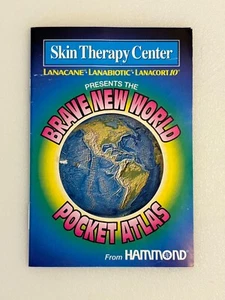 1992 Hammond Brave New World Pocket Atlas Lanacane Lanabiotic Lanacort World Map - Picture 1 of 3