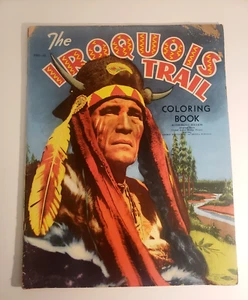 1950 Iroquois Trail Movie Edition Coloring Book George Montgomery Western - Picture 1 of 14