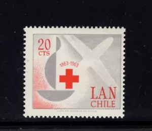 Chile 1963 20c Cruz Roja Internacional Centenario Correo Aéreo MNH Sc C249 - Imagen 1 de 1