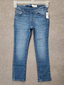 Old Navy Skinny Jeans Girls M 8 Blue Pull On Built in Tough NEW - Picture 1 of 9