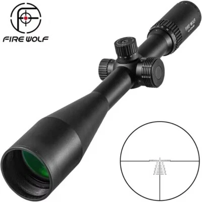New 10-40X56 Riflescope Hunting Gun Scope Tactical Glass Reticle Rifle Sight - Image 1 of 4