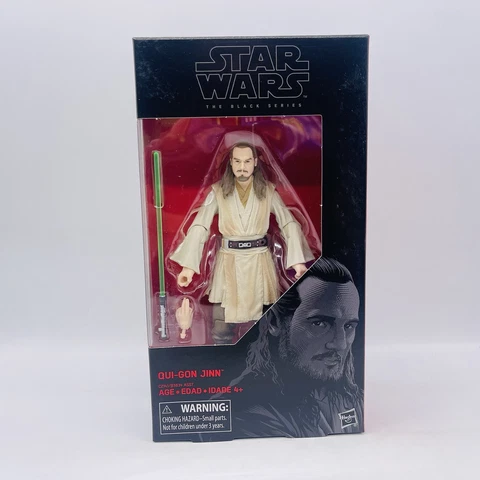 Qui-Gon Jinn Star Wars 6" BLACK SERIES HASBRO #40 NIP The Phantom Menace TPM Cover