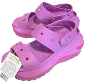 Sandalia Plataforma Crocs Mega Crush Rosa Burbuja Púrpura Mujer’s Talla 7/Hombre’s Talla 5 - Imagen 1 de 8