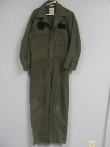 US Air Force USAF Utility Overall Größe 40R Reißverschluss gebraucht wie abgebildet - Bild 1 von 18