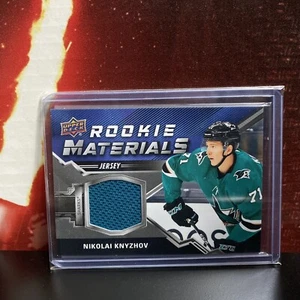 2020-21 Upper Deck Rookie Materials NIKOLAI KNYZHOV Jersey SJ Sharks #RM-NK - Picture 1 of 1
