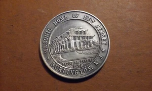 1979 MASONIC TOKEN 1898 Masonic Home and Charity Foundation of Burlington NJ - Picture 1 of 5