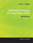 Johann Sebastia Goldberg Variations By J. S. Bach For So (Paperback) (UK IMPORT)