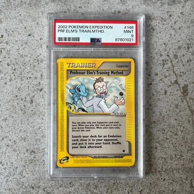 PSA 9 PROFESSOR ELM'S TRAINING METHOD #148 - Expedition Base Set 2002 WOTC - Image 1 of 2