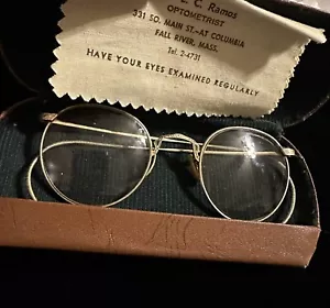 Art Deco American Optical Ful-Vue 1/10 12k GF Rim Eyeglasses In Case - Picture 1 of 9
