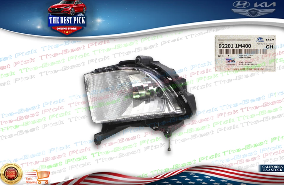 ⭐GENUINE⭐ FOG LIGHT LEFT Driver SIDE LH FOR 2011~2012 KIA FORTE 922011M400 - Image 1 of 1