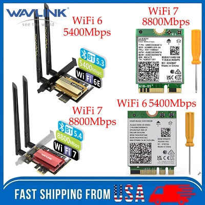 WiFi 6E WIFI 7 PCI-E Network Card Intel BE200 WiFi Bluetooth Card Adapter M.2 - Image 1 of 4