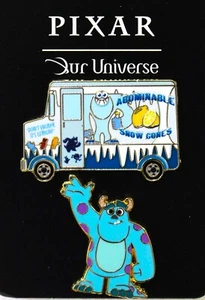 Our Universe Disney Pixar Food Truck Pin Set - Monsters, Inc Sulley Snow Cones - Picture 1 of 1