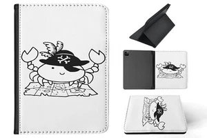 CASE COVER FOR APPLE IPAD|CUTE FUNNY PIRATE CRAB LOBSTER - Picture 1 of 55