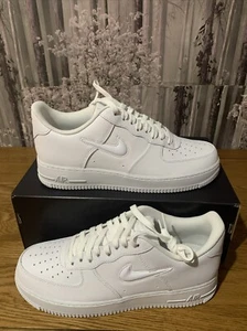 Nike Air Force 1 Low Jewel Mens Size UK 9.5 EUR 44.5 US 10.5 White HM0621-100 - Picture 1 of 8