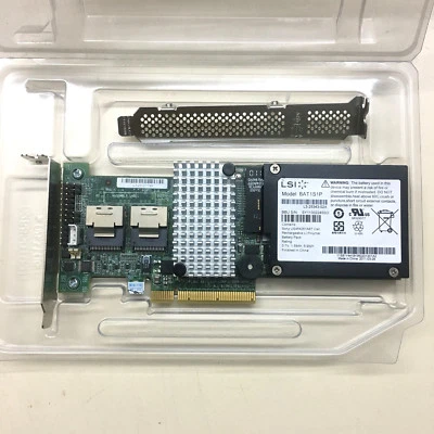 IBM M5015 / LSI 9260-8i SATA/SAS Controller RAID PCIe x8 + BAT1S1P battery - Image 1 of 4