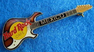GUITARRA RARA CIUDAD DE MÉXICO MARRÓN INTÉRPRETE ESMALTE 3LT REJILLA TRASERA PIN Hard Rock Café - Imagen 1 de 1