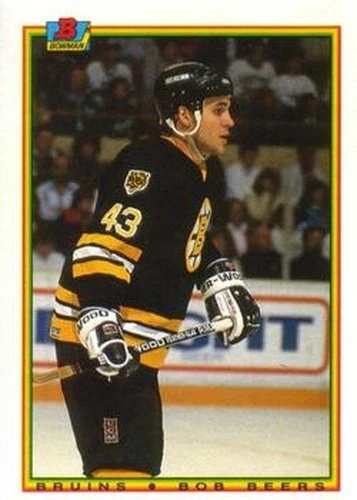 #34 Bob Beers - Boston Bruins - 1990-91 Bowman Hockey - Image 1 of 1