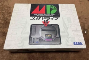 SEGA Mega Drive MD Black Game Home Console System 16-bit unit boxed used junk - Picture 1 of 3