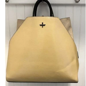 Pour La Victoire Yellow and Cream Origami Handbag - Picture 1 of 11
