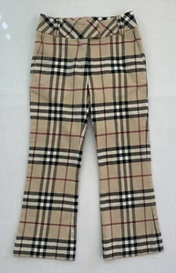 BURBERRY Girls Youth Kids Sz 6 Yr Nova Check Trousers Pants - Picture 1 of 6