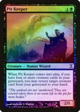 Pit Keeper FOIL Time Spiral PLD Black Common MAGIC GATHERING CARD ABUGames