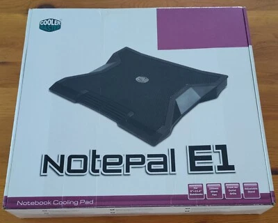 COOLER MASTER Notepal E1 base raffreddante laptop notebook 9"-15.4" PARI A NUOVO - Immagine 1 di 4
