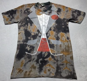 Vintage Funny Tuxedo Tee XL Single Stitch Suit T-Shirt Custom Camo Tie Dye Tux - Picture 1 of 10