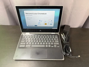 HP X360 G3 Chromebook 2-in-1 (11.6" Touchscreen, 4GB, 32GB SSD) w/ Charger - Picture 1 of 7