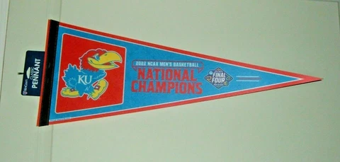UNIVERSITY OF KANSAS 2022 MENS BASKETBALL NATIONAL CHAMPIONSHIP PENNANT 12X3O Cover