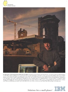 1995 IBM RS/6000 Computer Frauenkirche Church Franz Huber vintage Print AD - Picture 1 of 1