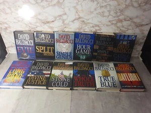 Lot of 12 David Baldacci Thriller Hardcover Books- Very Good Condition - Imagen 1 de 16