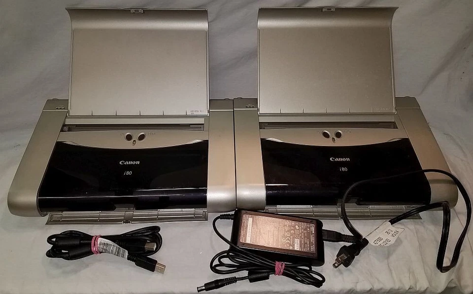 2x Canon I80 i80 Digital Photo Bubblejet Inkjet Printer + 1x Power Supply 1x USB - Image 1 of 4
