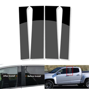 4Pcs For Chevy Colorado GMC Canyon 2015-2022 Black Pillar Post Door Window Cover - Bild 1 von 14