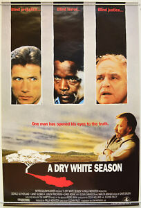 A DRY WHITE SEASON (1989) Original UK One Sheet Movie Poster - Marlon Brando